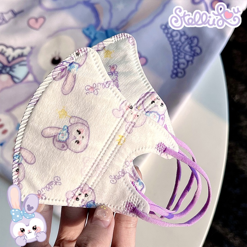 Khẩu Trang In Hoạt Hình Stella Lou 3D Dễ Thương Dành Cho Nữ 3 Lay Sự Bảo Vệ