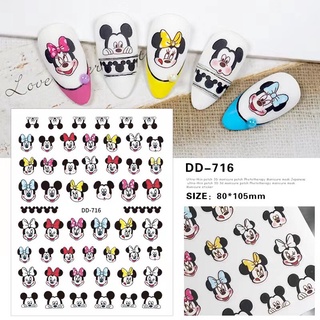 STICKER DÁN MÓNG HÌNH CHUỘT MICKEY JERRY MICKY