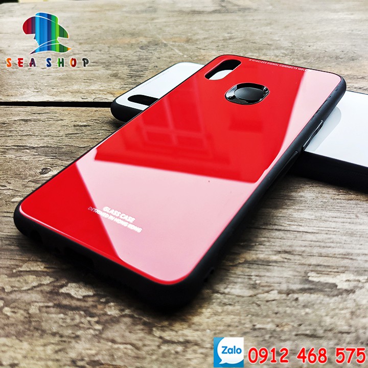 Ốp lưng Samsung A10S - Viền nhựa dẻo - Mặt lưng sử dụng chất liệu kính cường lực, màu sắc luôn tươi sáng