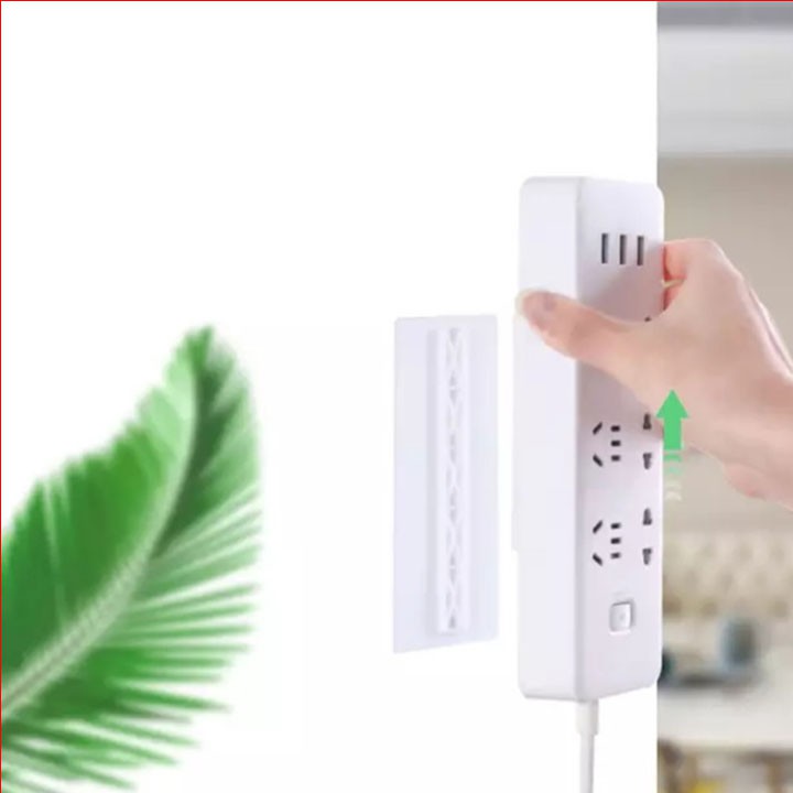 Miếng Dán Cố Định Ổ Cắm Điện, Điều Khiển, Cục Wifi Treo Tường Tiện Dụng