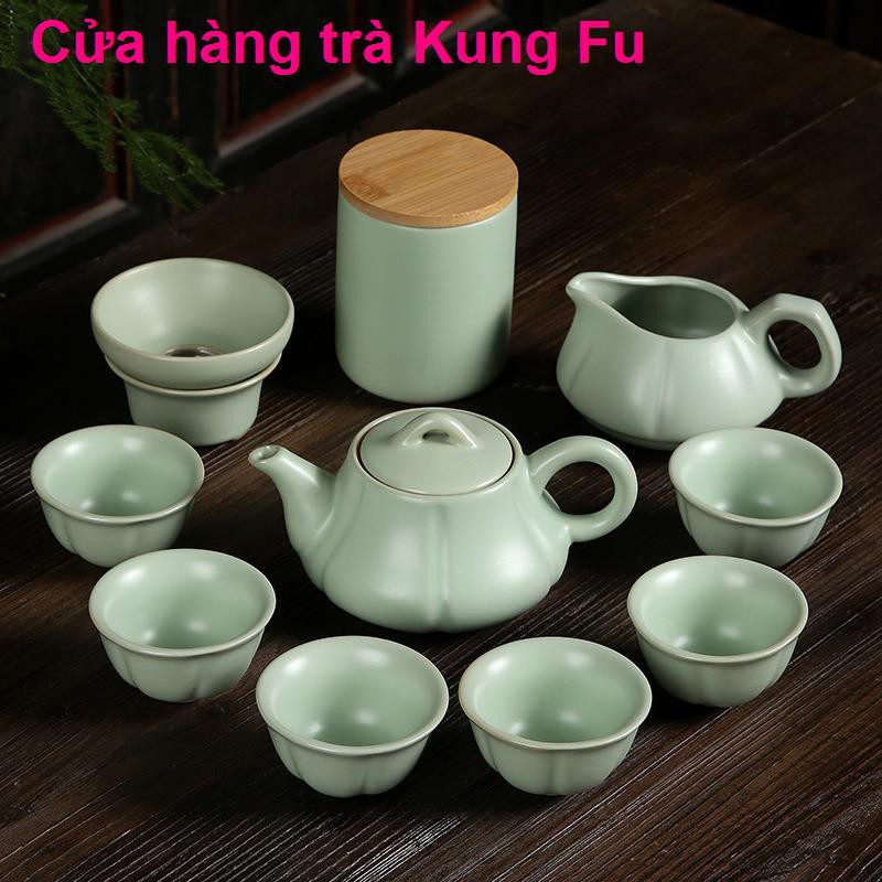 > Xưởng bán trực tiếp gốm Ruột lò mở bộ xương Trung Quốc ấm trà kung fu chén gia dụng buôn nguyên