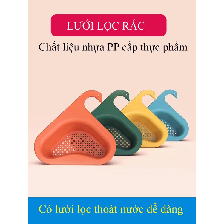 Giá Lọc Rác Bồn Rửa Chén, Đồ Thức Ăn Thừa, Hoa Quả Bằng Nhựa ABS Bền Đẹp - Đồ Đung Tiện Ích Gia Đình Thông Minh