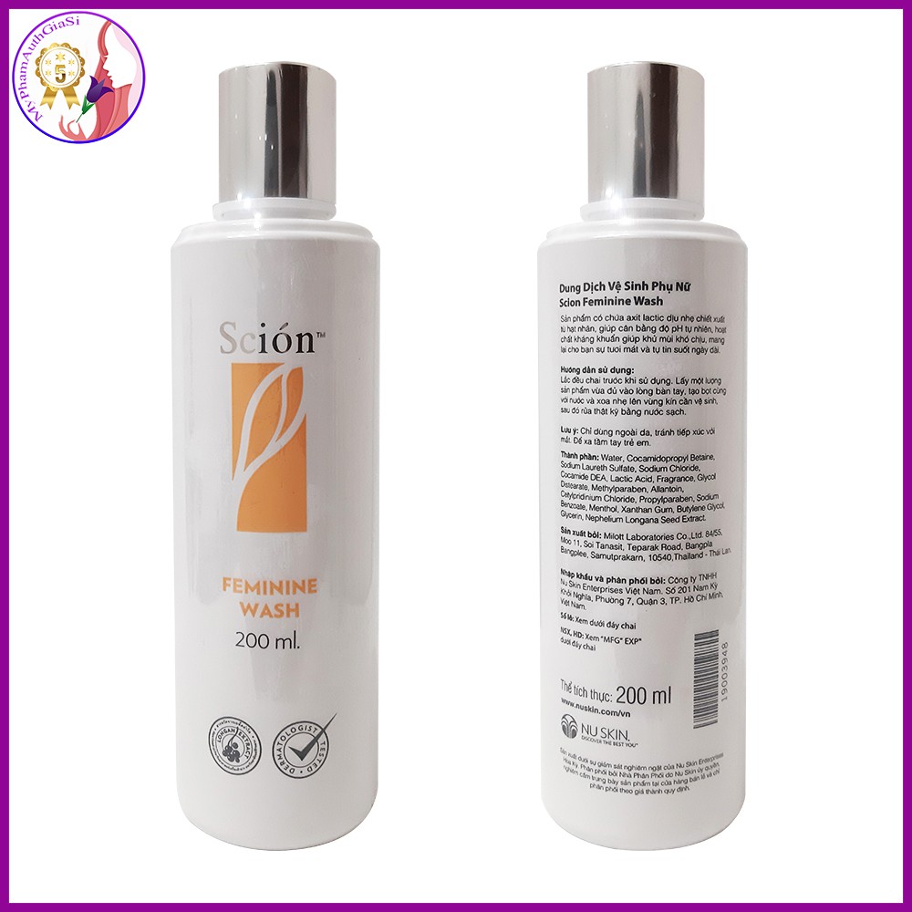 Dung dịch vệ sinh phụ nữ scion feminine wash 200ml