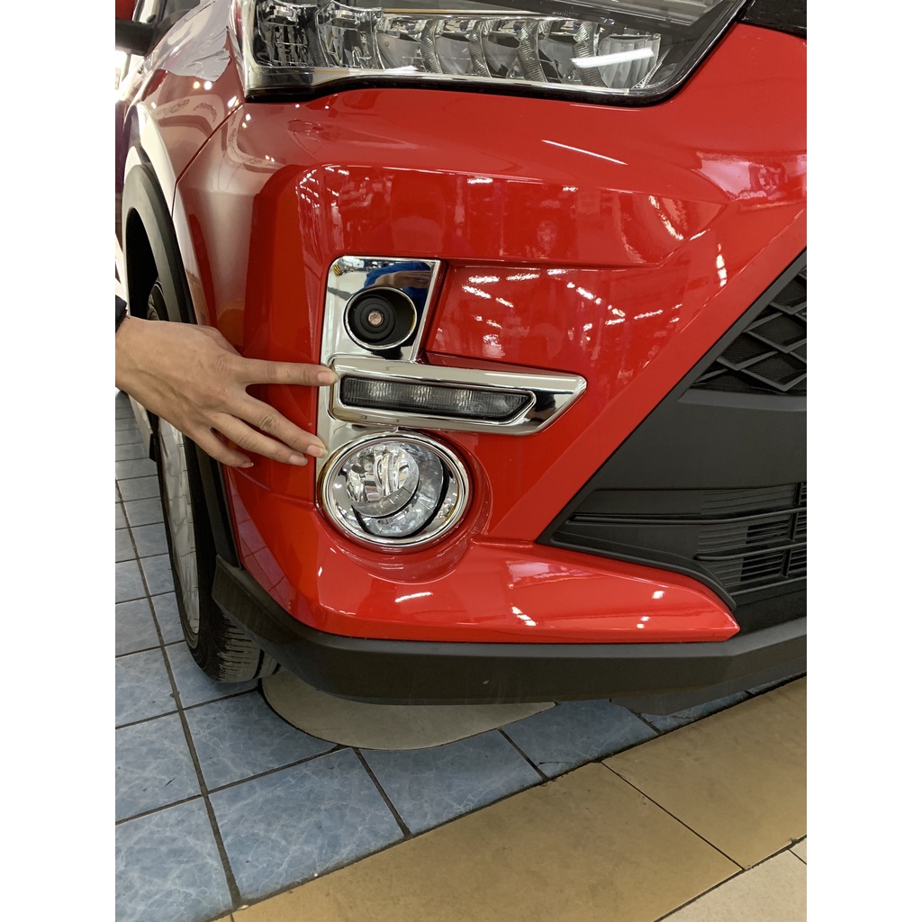Viền Đèn Gầm Cho Xe Toyota Raize 2021 2022 Mẫu Carbon Đẹp