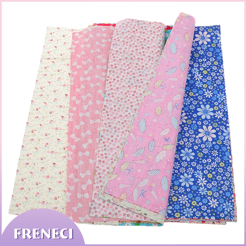 Bộ 30 Tấm Vải Cotton In Hoa Dùng May Túi Xách Búp Bê