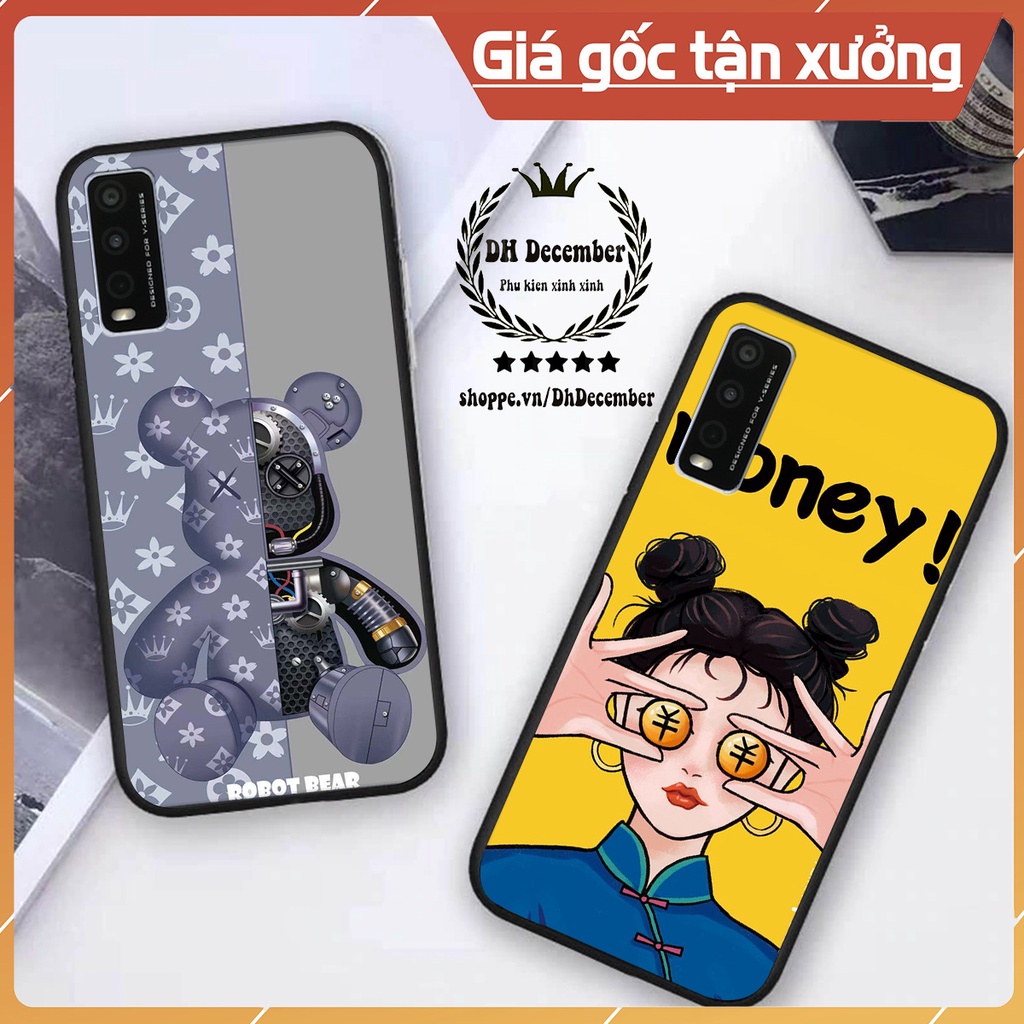 Ốp lưng Vivo Y20 in hình 3D lucky, gấu Brick xinh xắn - KHÔNG NÊN BỎ LỠ