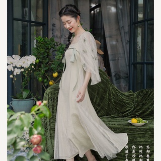 New Traditional Style New Two Sleeve Embroidered Pattern Dress New 2021