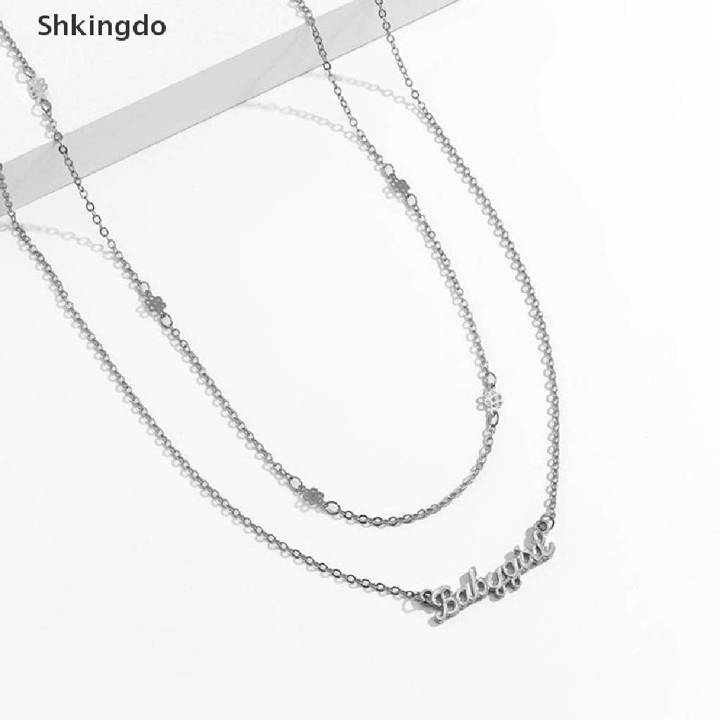 Dây chuỗi xích 2 lớp mặt chữ cái đeo bụng cơ thể khi mặt bikini tắm biển/bơi lội cho nữ