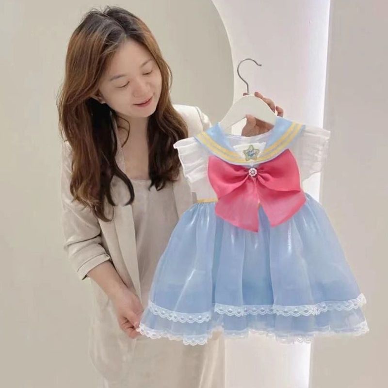 Đầm Công Chúa Phong Cách Lolita Mùa Hè Kiểu Mới Cho Bé Gái 3-12 Tuổi