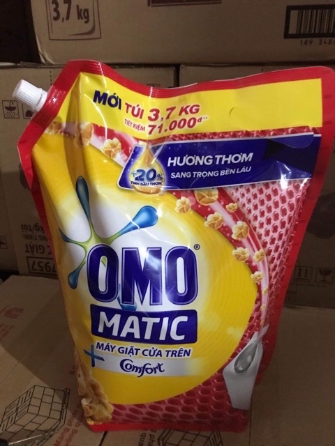 Nước Giặt OMO Túi 3,6Kg Tinh Dầu Thơm