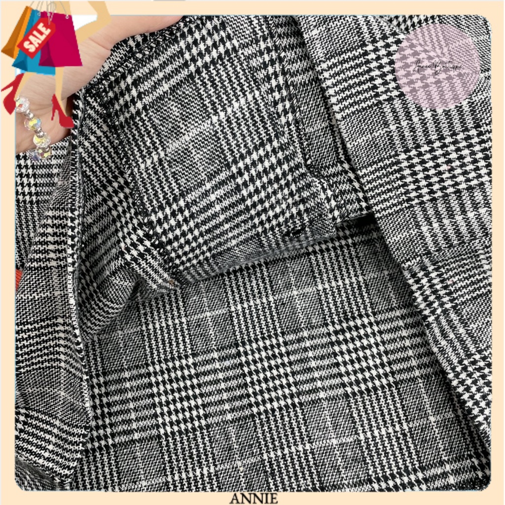 Set Vest Sọc Caro [ FREE SHIP ] Bộ Vest Sọc Caro Nữ Tính 2 Món - Hàng Cao Cấp - Tôn Dáng NGười Mặc | BigBuy360 - bigbuy360.vn