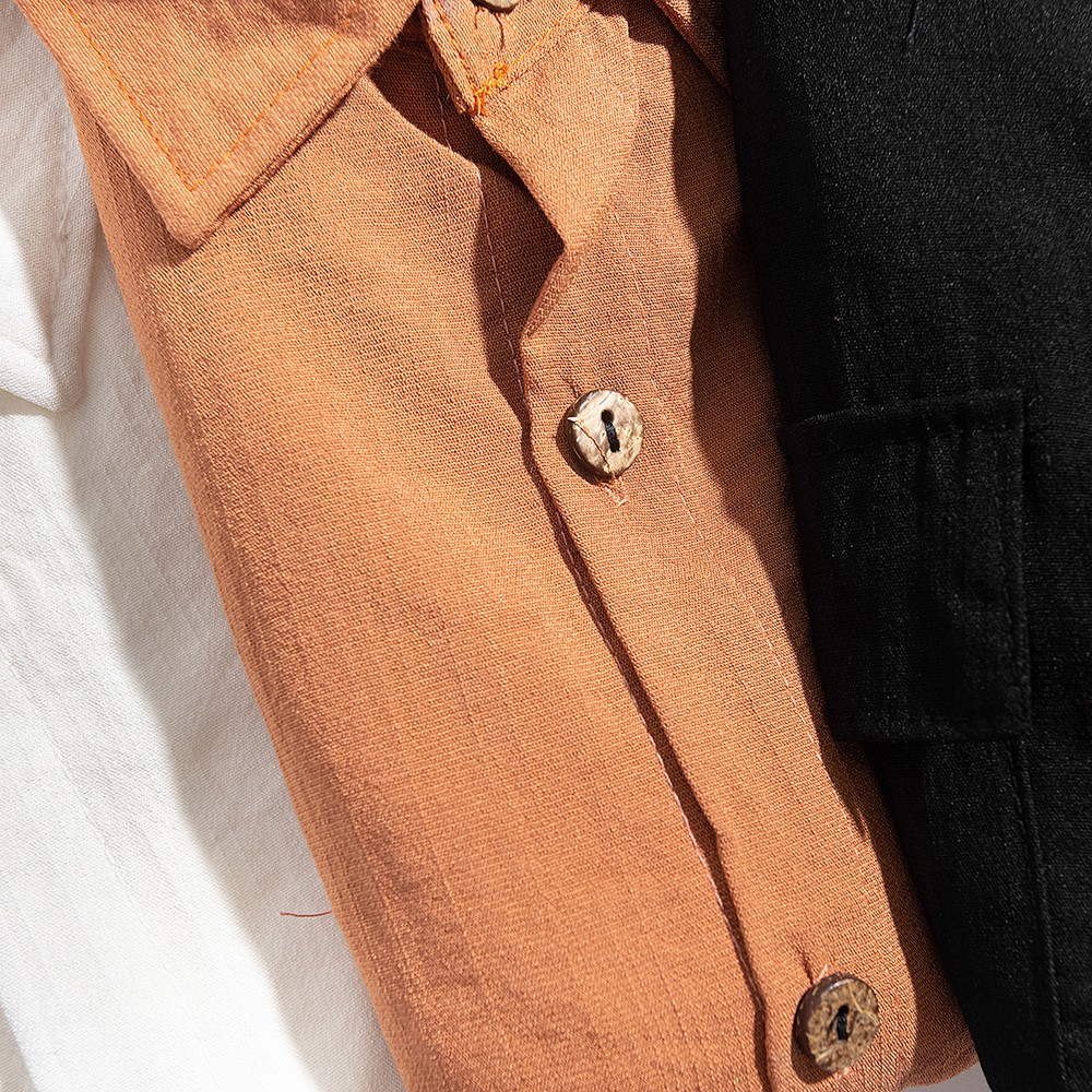 Áo sơ mi nam đũi cổ bẻ túi hộp mềm mịn thoáng mát Micado | BigBuy360 - bigbuy360.vn