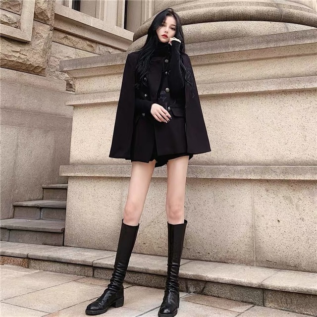 Order- Áo dạ cape hot trend - có feedback khách kèm clip sản phẩm
