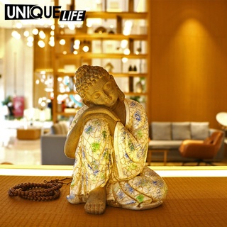 [Yoyo01] Tượng Ngủ Nhựa Tượng Ngủ Cho Sân Vườn Để Bàn Trang Trí Nhà