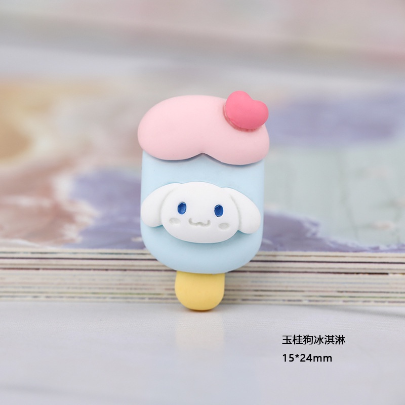 Sticker Dán Trang Trí Điện Thoại Hình Que Kem 3D Dễ Thương
