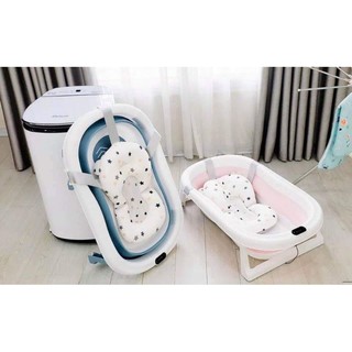 Chậu tắm gấp gọn báo nhiệt kèm phao Holla (Bản nâng cấp hàng chính hãng)