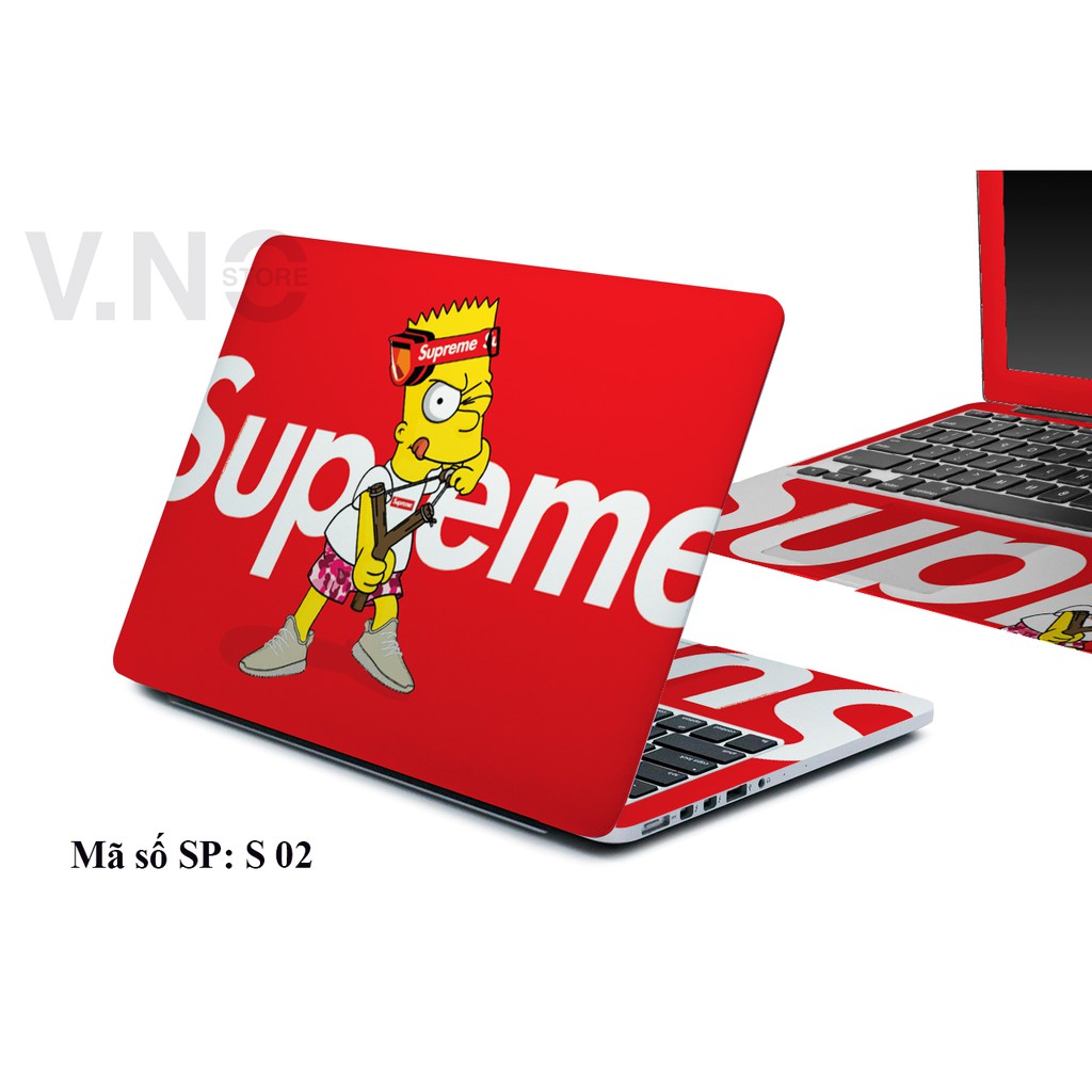 Miếng dán máy tính V.NO SKIN Simpson supreme cao cấp các dòng máy dell/asus/acer/lenovo/hp/macbook