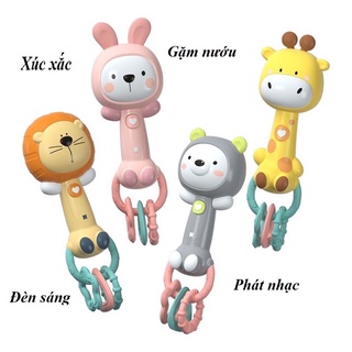 Xúc xắc, gặm nướu có đèn phát nhạc Hươu, Thỏ cho bé