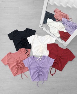 (có bán sỉ,ảnh thật,hoả tốc)🍉ÁO_CROPTOP_NHÚN_NGỰC🌽