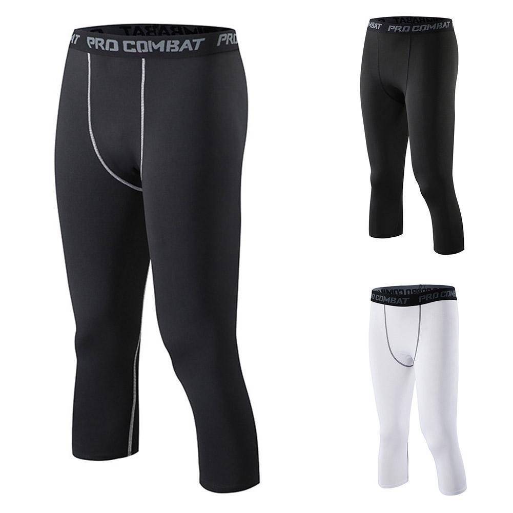 Quần Legging Thể Thao Co Giãn Tốt Khô Thoáng Nhanh Thời Trang Cao Cấp Cho Nam
