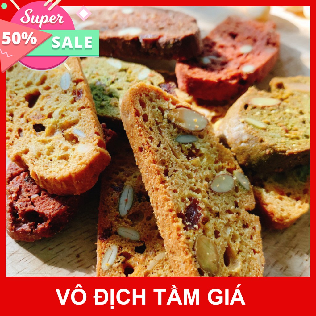 Hot: Ưu Đãi 1kg bánh Biscotti Healthy giá chỉ 350k : Bánh Biscotti Healthy 100% Nguyên Cám dành cho người ăn kiêng giảm 