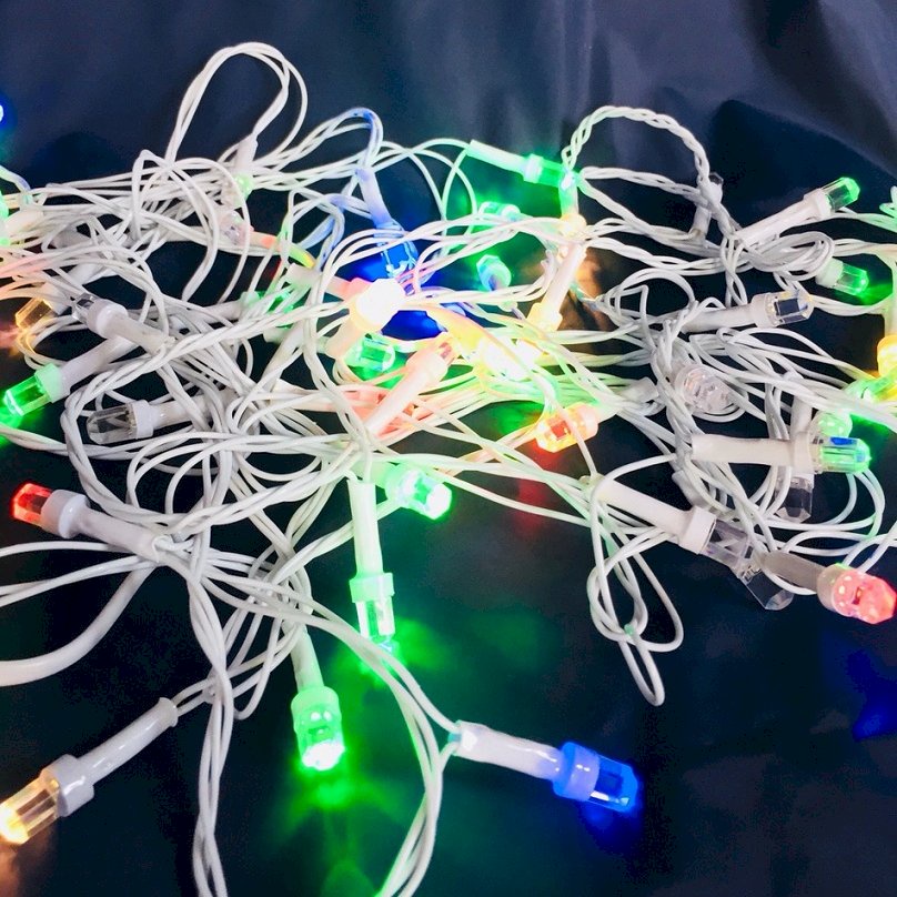 ⚡GIAO HỎA TỐC⚡ Dây Đèn Led Lục Giác 10M Đủ Màu Gần 10m Không Chớp-Trang trí Noel, Lễ, Tết...