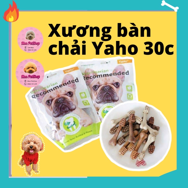 [ Rẻ vô địch ] Gói 30c xương bàn chải Yaho ( Mix vị )