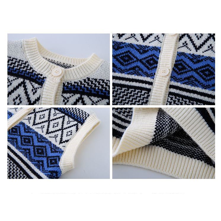 Áo khoác cardigan dệt kim phong cách Hàn Quốc xinh xắn cho bé trai