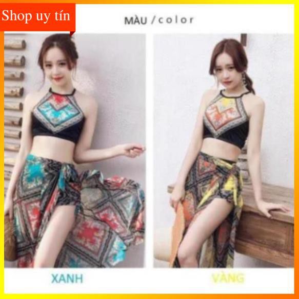 Bộ bikini nữ - Bộ đồ đi biển - Bộ đồ bơi nữ 3 chi tiết cực kì sang chảnh | BigBuy360 - bigbuy360.vn