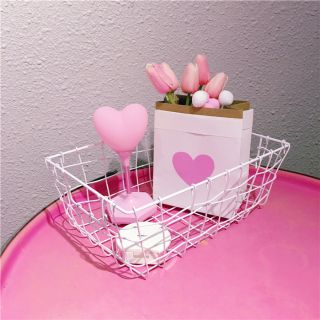 Phụ kiện chụp ảnh giỏ sắt hồng