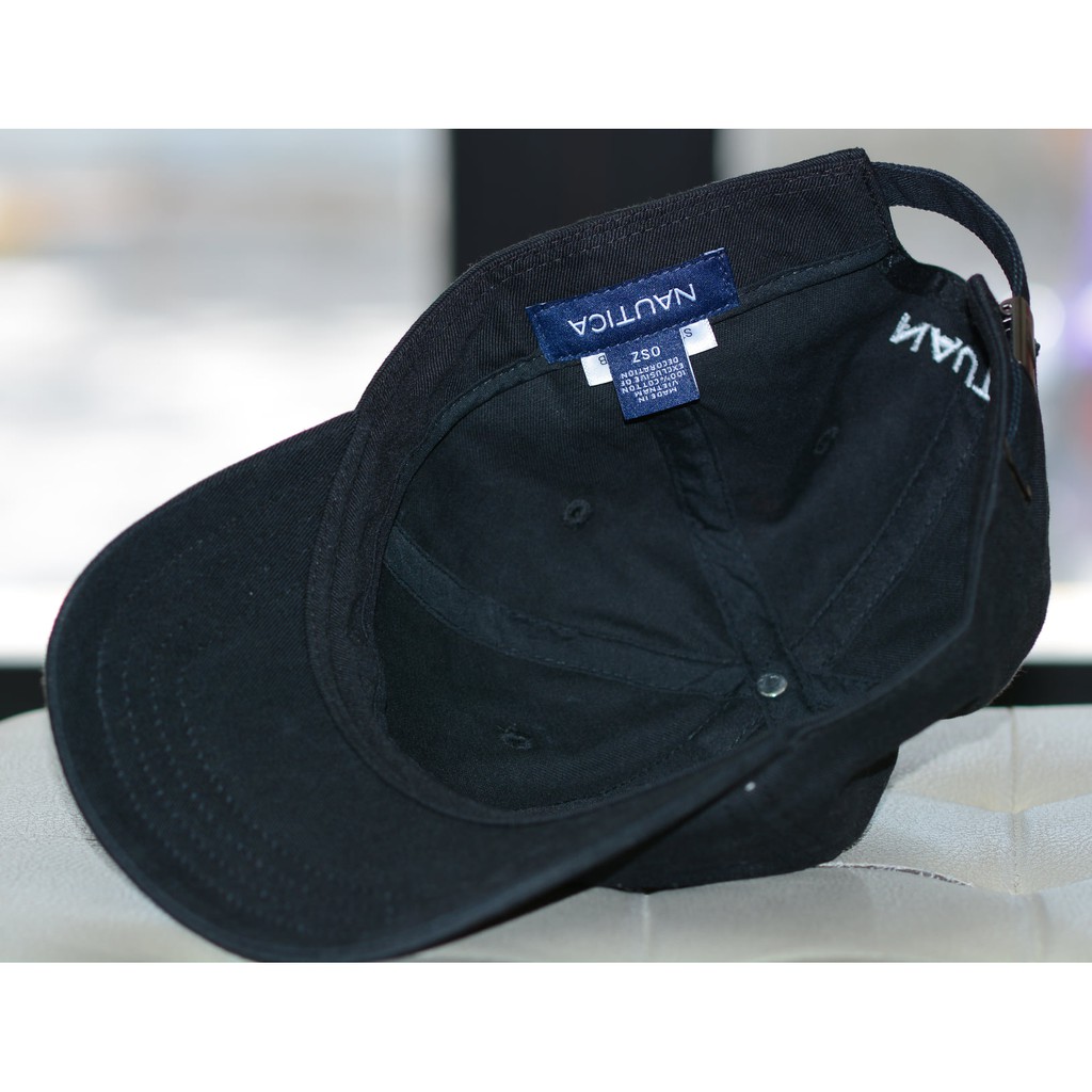 Mũ Nautica đen,nón kaki Nautica Anchor J Class Cap Black