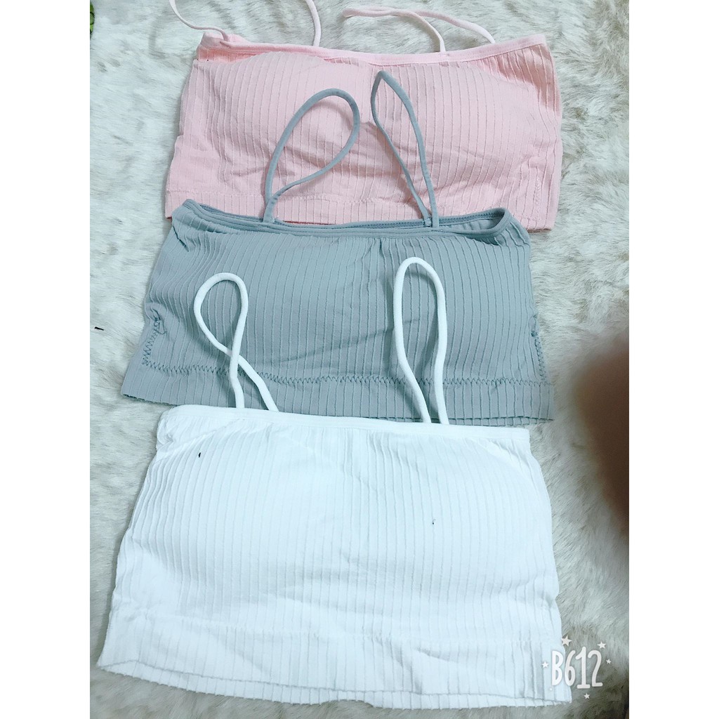 Áo Bra 2 Dây Gân Len Tăm Sành Điệu Cao Cấp |Mbra94| | BigBuy360 - bigbuy360.vn