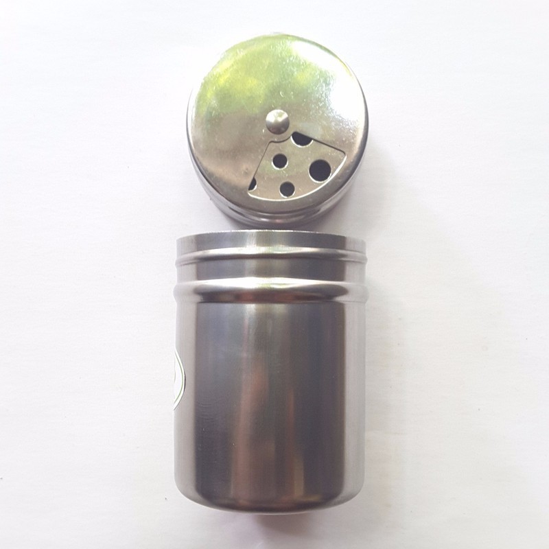 Lọ tăm inox / Hũ muối tiêu gia vị / đựng bột phô mai lắc - Inox spice bottle