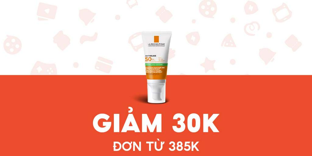 - TGSF - Giảm 30K cho Kem chống nắng La Roche-Posay 50ml