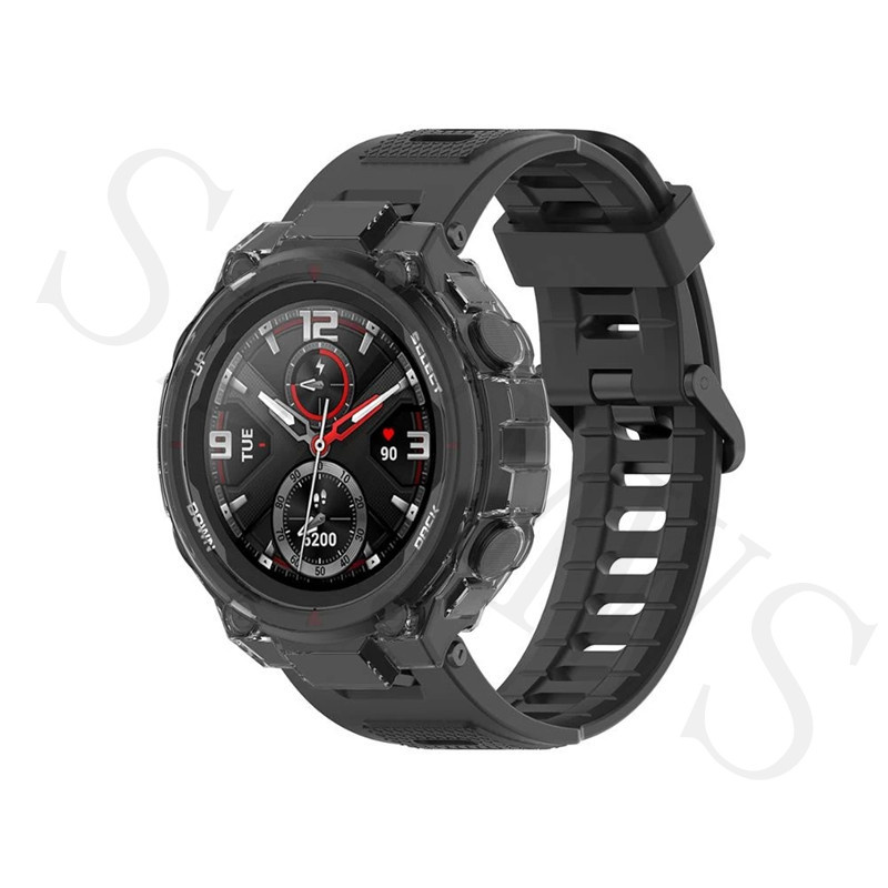 Dây Đeo Thay Thế Chất Liệu Silicon Màu Trơn Cho Xiaomi Huami Amazfit T-Rex / T-Rex 2