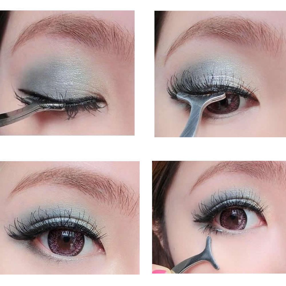 Nhíp gắn mi giả MIHAN1 bằng thép không gỉ đa năng thời trang cho nữ