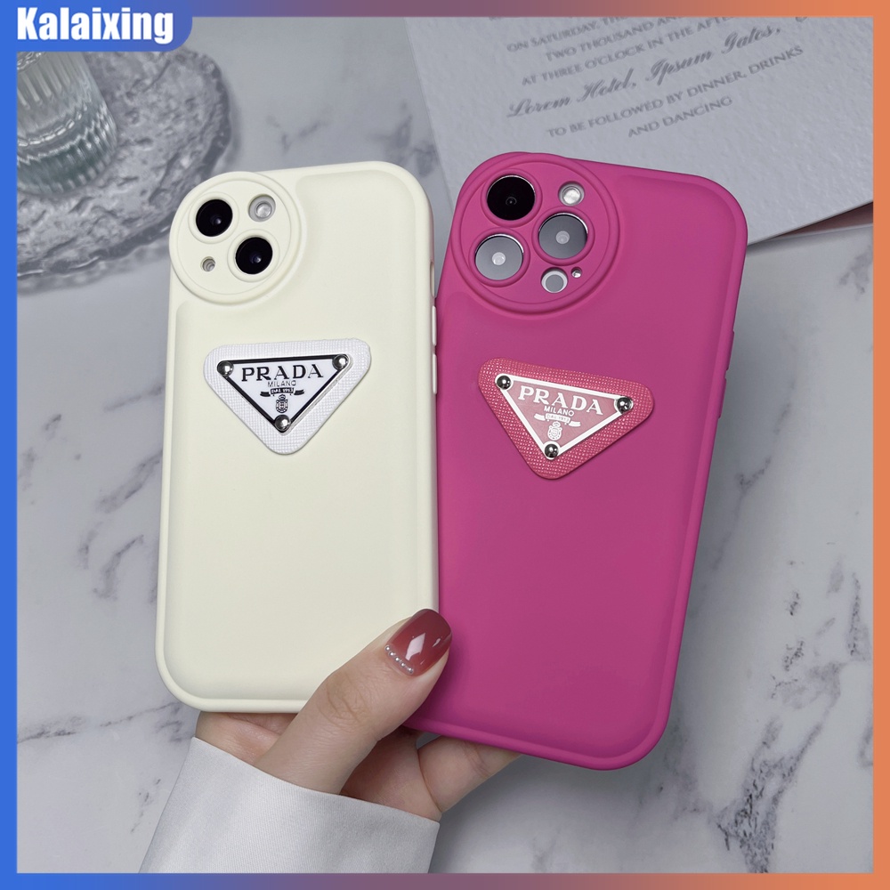 PRADA Ốp Điện Thoại Mềm Màu Kẹo Cho iPhone 13 Pro Max 12Pro 11Promax 11Pro Xs Max Xr X Xs