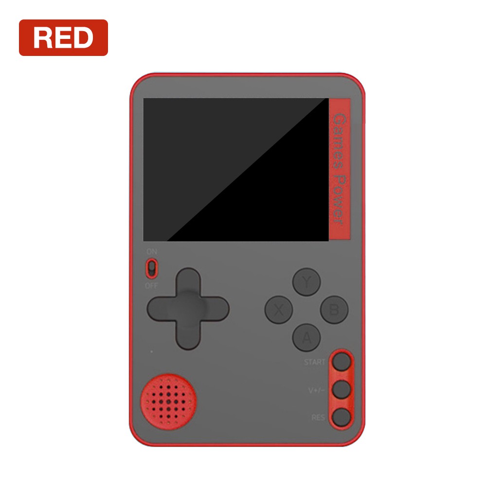 Handheld Game Console Ultra-thin Rechargeable Gamepad with Built-in 500 Games