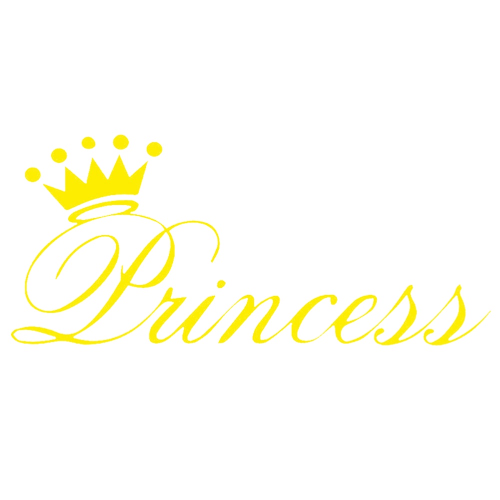 Đề Can Phản Quang Hình Vương Miện Công Chúa Trang Trí Xe Hơi