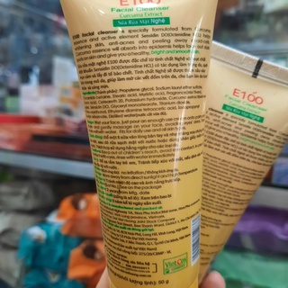 Sữa rửa mặt E100 nghệ  tuýp 50g