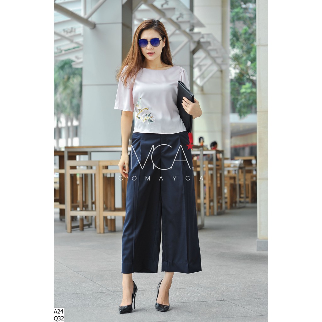 [CO MAYCA] Quần hai ly ống rộng nữ Q32