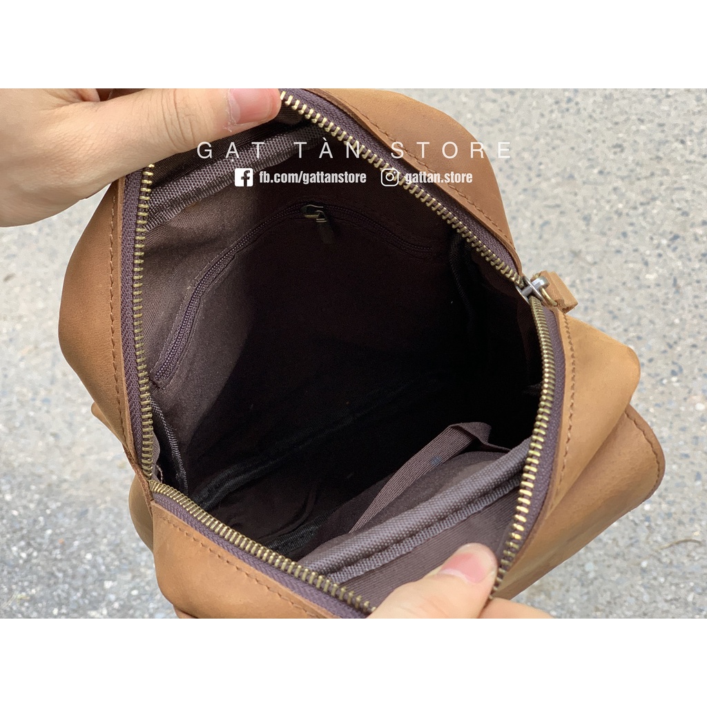 [BẢO HÀNH TRỌN ĐỜI] Túi đeo chéo mini / Hàng Đẹp Gạt Tàn Store / Cam Kết Da Bò Thật 100% - IPMN139