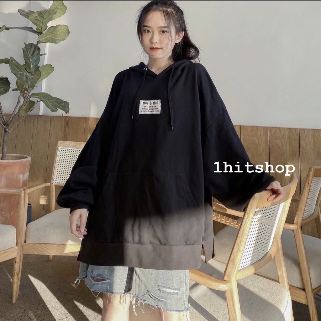 Áo Hoodie THIS & THAT XẺ TÀ Ulzzang Unisex 1hitshop | BigBuy360 - bigbuy360.vn