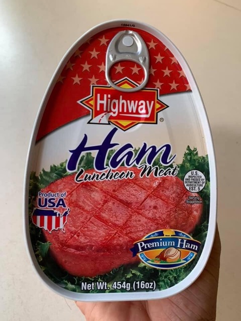 Thịt hộp Ham highway 454gr USA DATE 2025