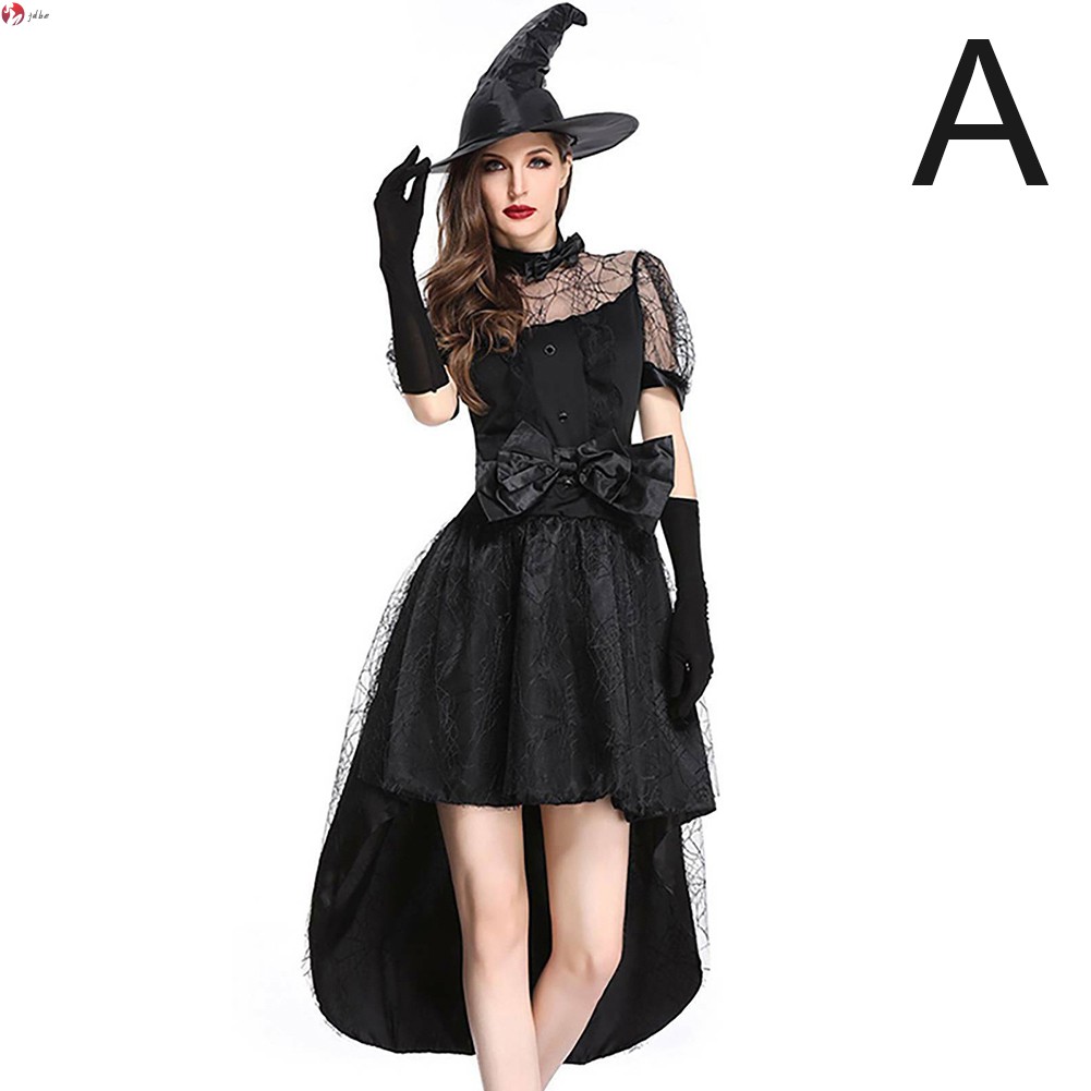 JDBE Adult Women Cospaly Wicked Witch Fancy Dress Halloween Party Costume Outfit Prop