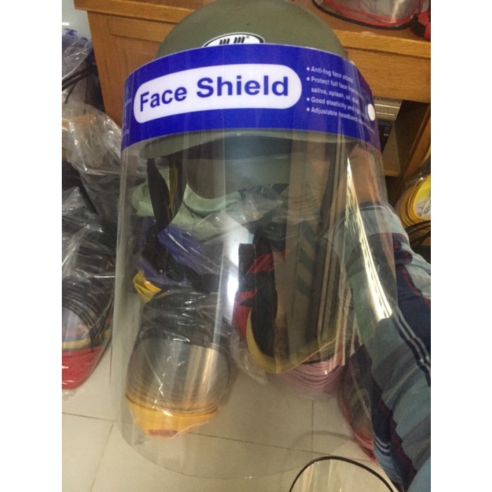 Tấm kính che mặt - mặt nạ kính chống bụi bẩn và nước bọt