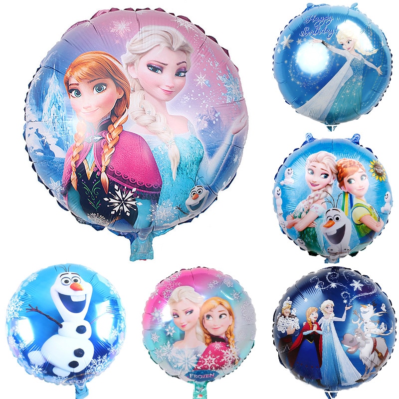 Bong Bóng Trang Trí Hình Nhân Vật Hoạt Hình Trong frozen, Kích Thước 18 Inch