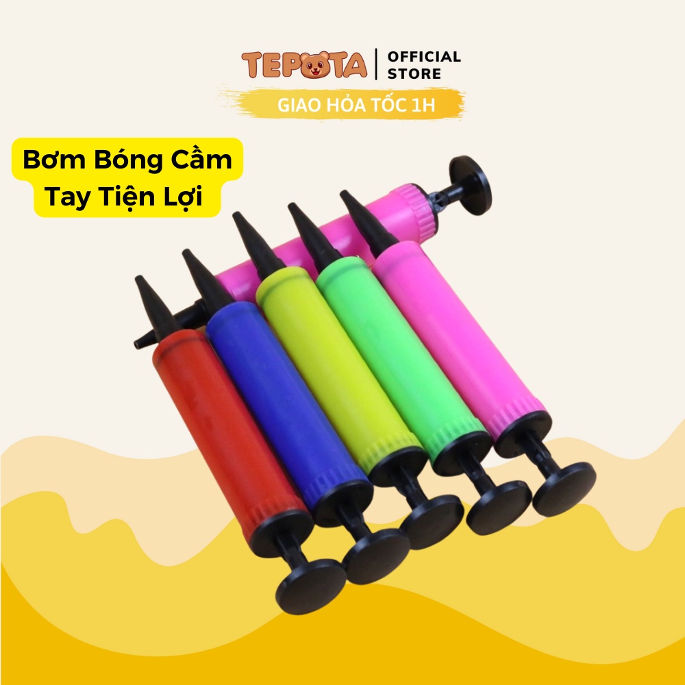 Bơm Bóng Cầm Tay Tiện Lợi Bằng Nhựa Nhỏ Gọn Để Bơm Bóng Sinh Nhật BB01
