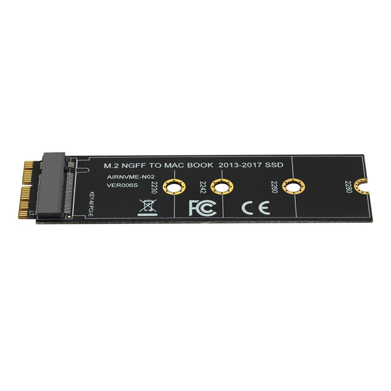 ☆M.2 NVME SSD Convert Adapter Card for MacBook Air Pro Retina 2013-2017 NVME/AHCI SSD Kit for A1465 A1466 A1398 A1502