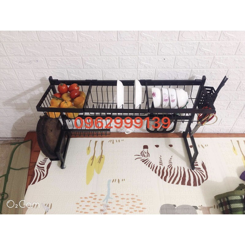 Kệ bát thông minh navy- tích hợp đựng đũa giao kéo size 85cm-95cm và 120cm
